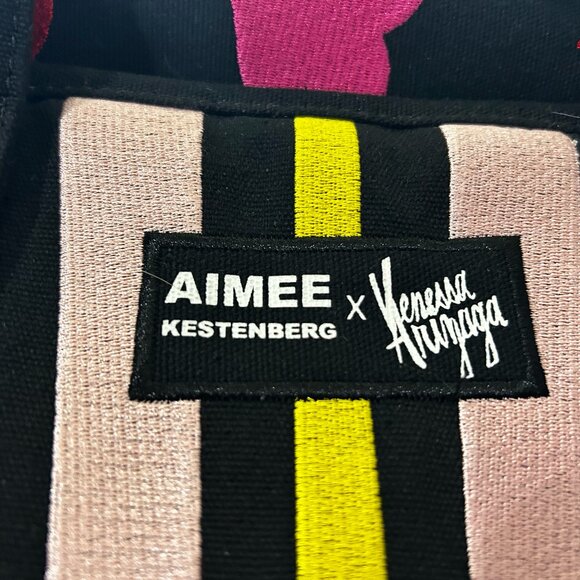 Aimee Kestenberg x Venessa Arizaga Black Embroidered Canvas Tote SOLD OUT ONLINE - Picture 7 of 11